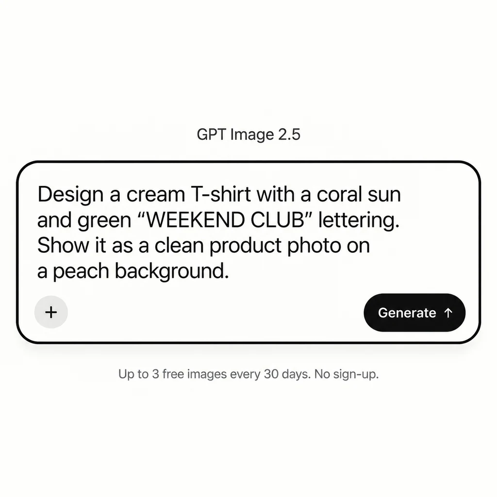 Start with a T-shirt idea